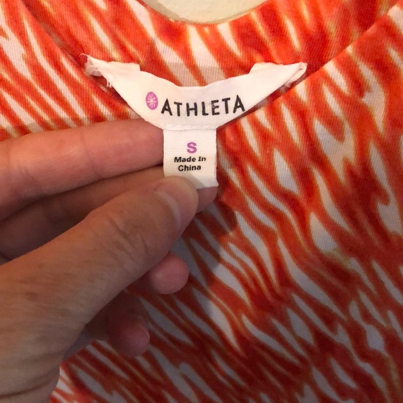 Athleta orange/white dress - Picture 3 of 8